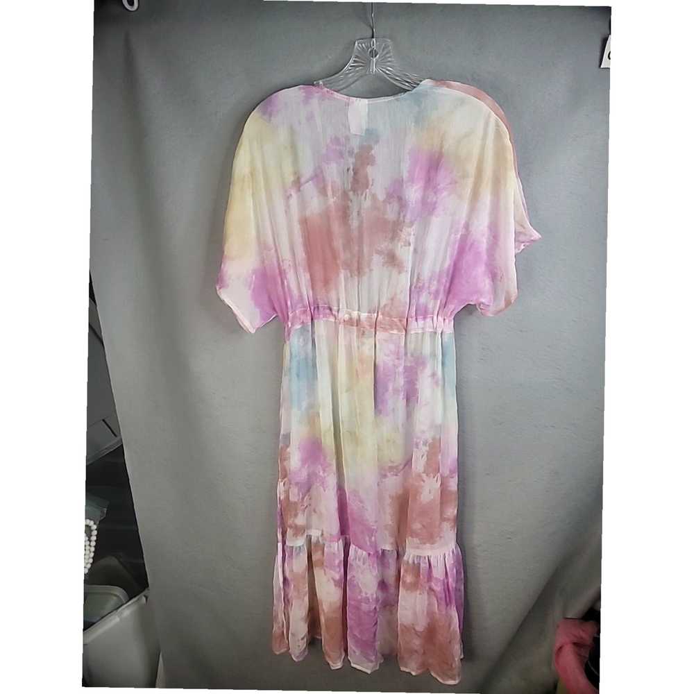 Vintage Soft Pastel Tie Dye Womens Small Kimono T… - image 7