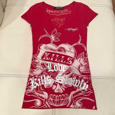 Ed Hardy Love Kills Slowly Tunic Small