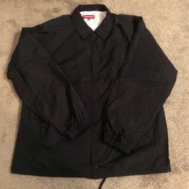 Supreme World Famous Coach Jacket M 黒 Coaches Full-Snap World Famous Supreme Team Jacket