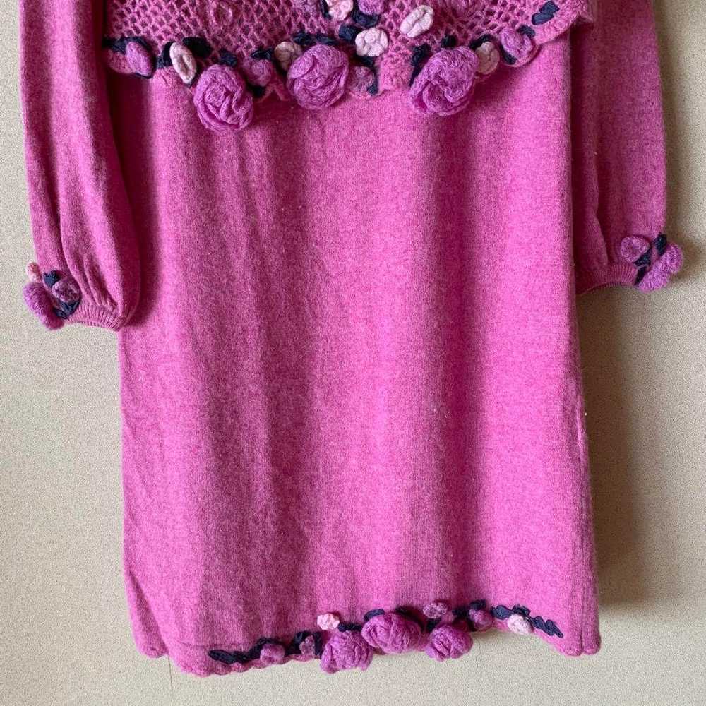 【Unused】Atelier Mariko Purple Net Knit Tunic - image 3