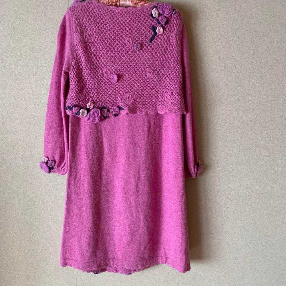 【Unused】Atelier Mariko Purple Net Knit Tunic - image 5