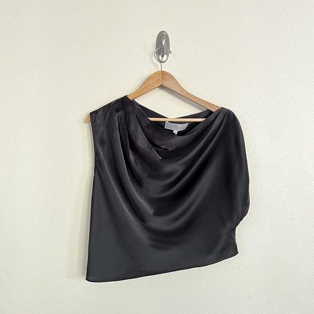 MICHELLE MASON 100% Silk Asymmetrical Drape Pleat… - image 8