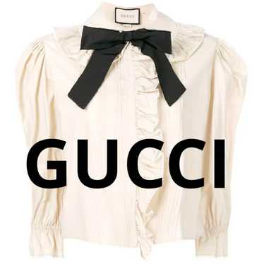 Authentic, Excellent Condition Gucci Ribbon Frill… - image 1