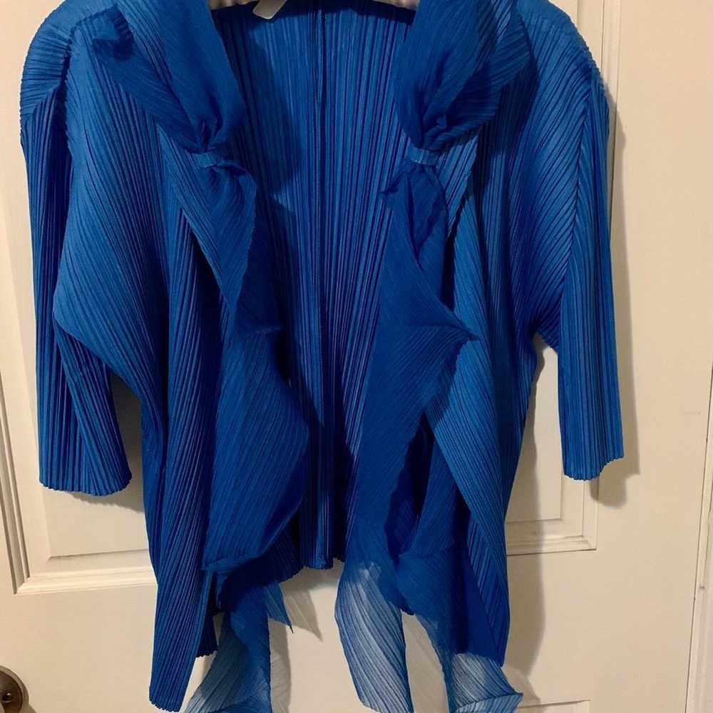 Pleats Please Issey Miyake Ruffled Jacket - image 2