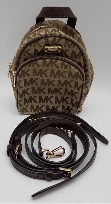 Authentic Michael Kors Women's Abbey Brown Monogra