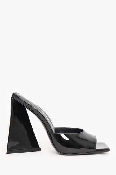 The Attico Black Patent Leather 'Devon' Heels Size