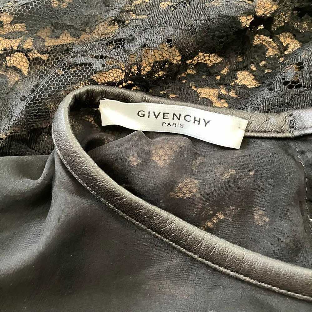 GIVENCHY Black Lace Sheer Blouse ★ M08 - image 4