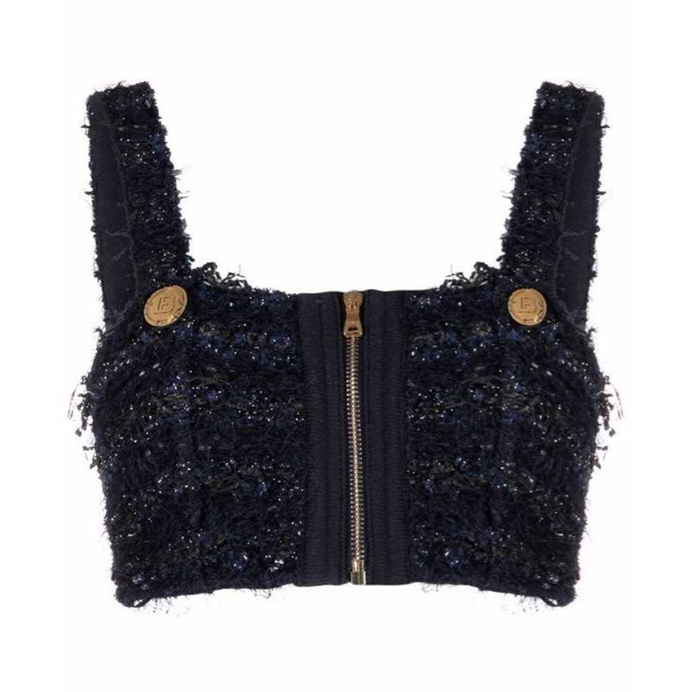 Balmain Tweed Crop Top - image 1