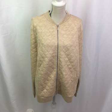 Isaac Mizrahi Live soho Quilted Bomber Jacket S - image 1