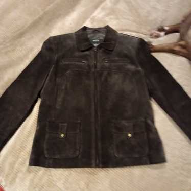 Alfani Genuine Leather Jacket Petite