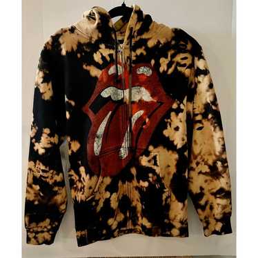 The Rolling Stones Tie Dye Zip Hoodie Sweatshirt … - image 1