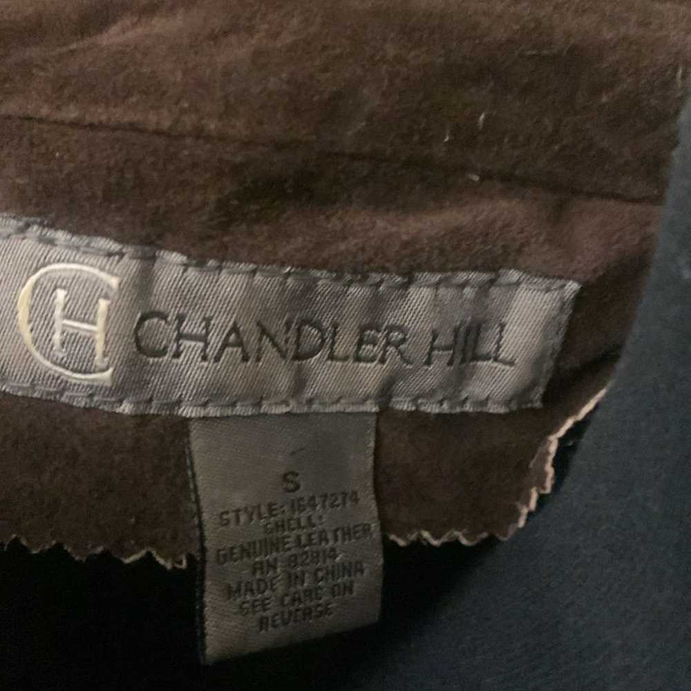 Chandler Hill ladies snap button suede leather ja… - image 2