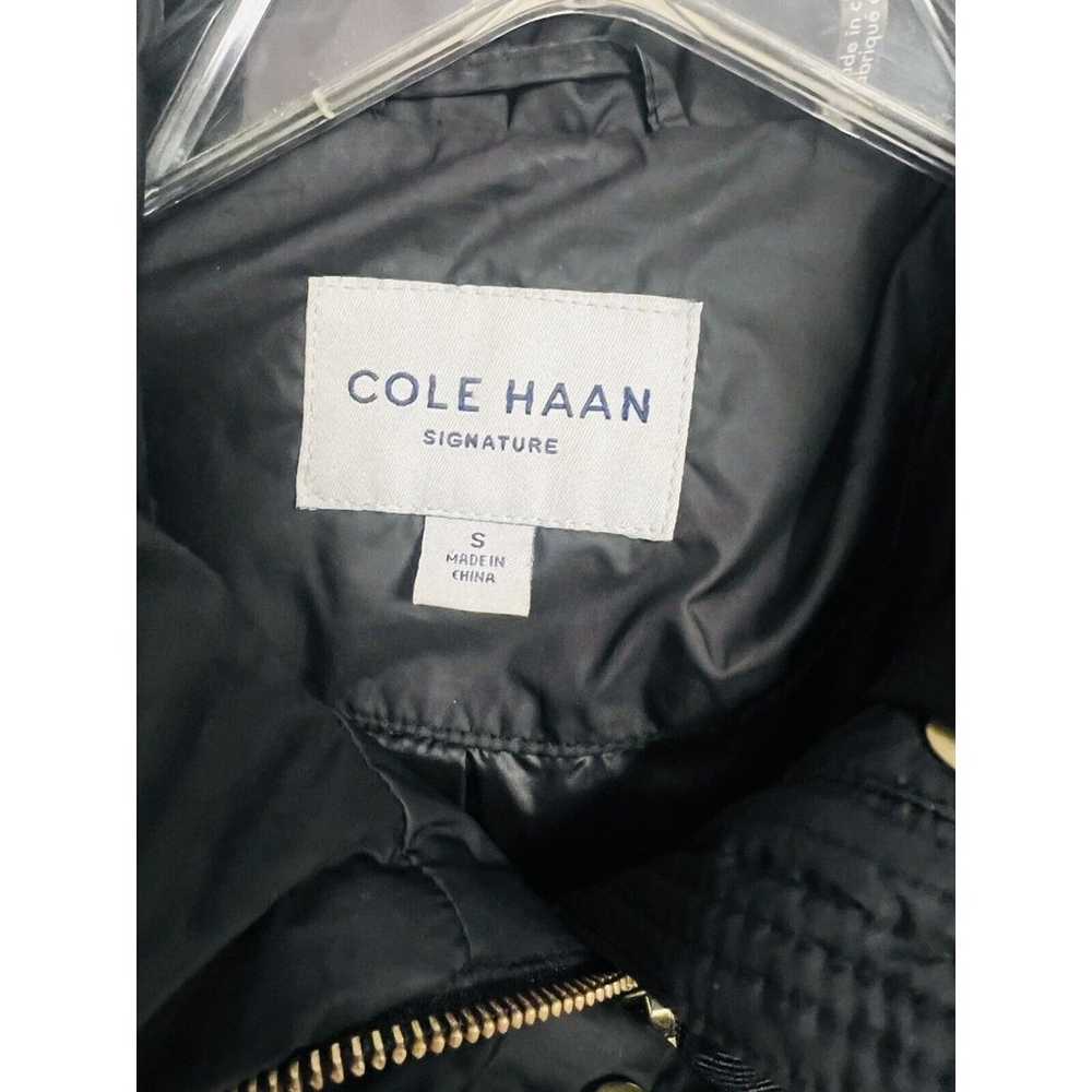 Cole Haan Box-Quilt Down Puffer Coat Black Small … - image 4