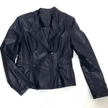 BlankNYC Faux Leather Moto Jacket Black S