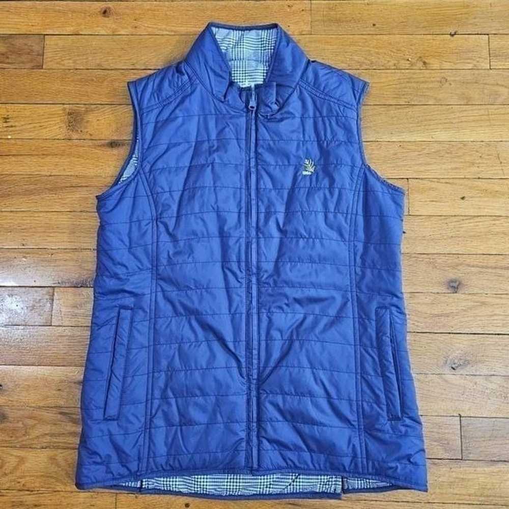 Peter Millar Vest Women's Size S Reversible Blue … - image 1