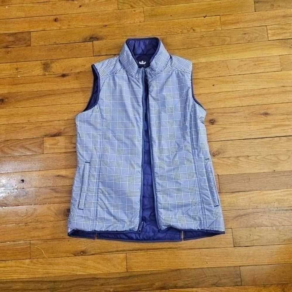 Peter Millar Vest Women's Size S Reversible Blue … - image 6