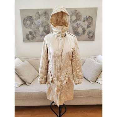 Pasha & Jo Champagne Long Hooded Medium-Weight Puf