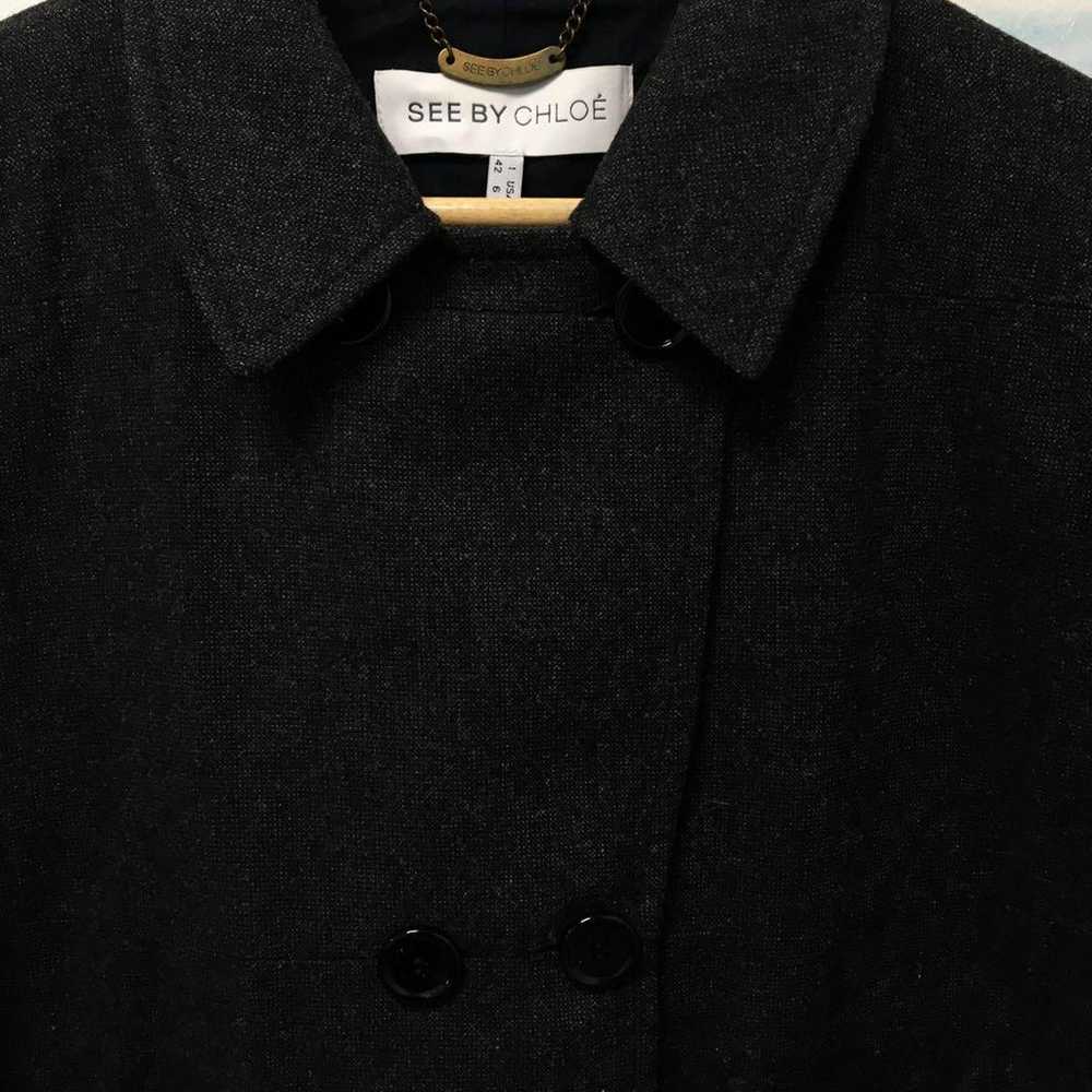 SEE BY CHLOÉ S Jacket Gray Wool - image 3