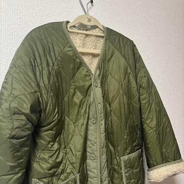 Khaki Quilted Reversible Jacket for Women - image 1