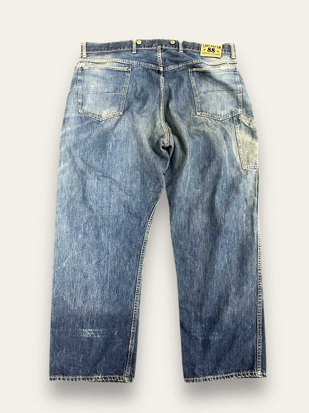 Vintage 1960’s Can’t Bust Em Denim Painted Pants … - image 5