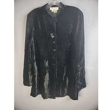 Vintage Liz Claiborne Womens L Large Black Solid … - image 1