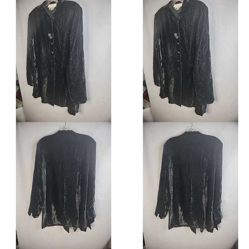 Vintage Liz Claiborne Womens L Large Black Solid … - image 4