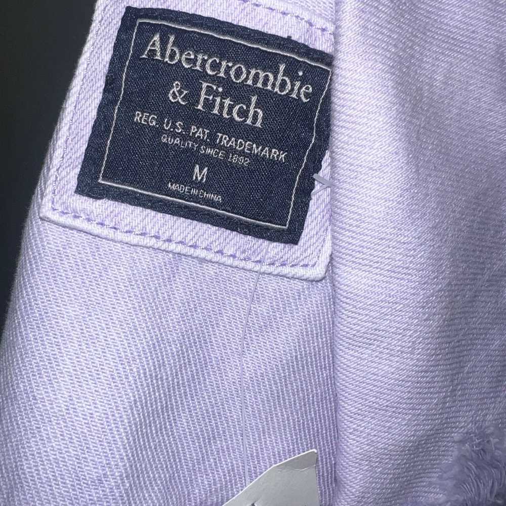 NWOT Abercrombie and Fitch Distressed Purple Jean… - image 11