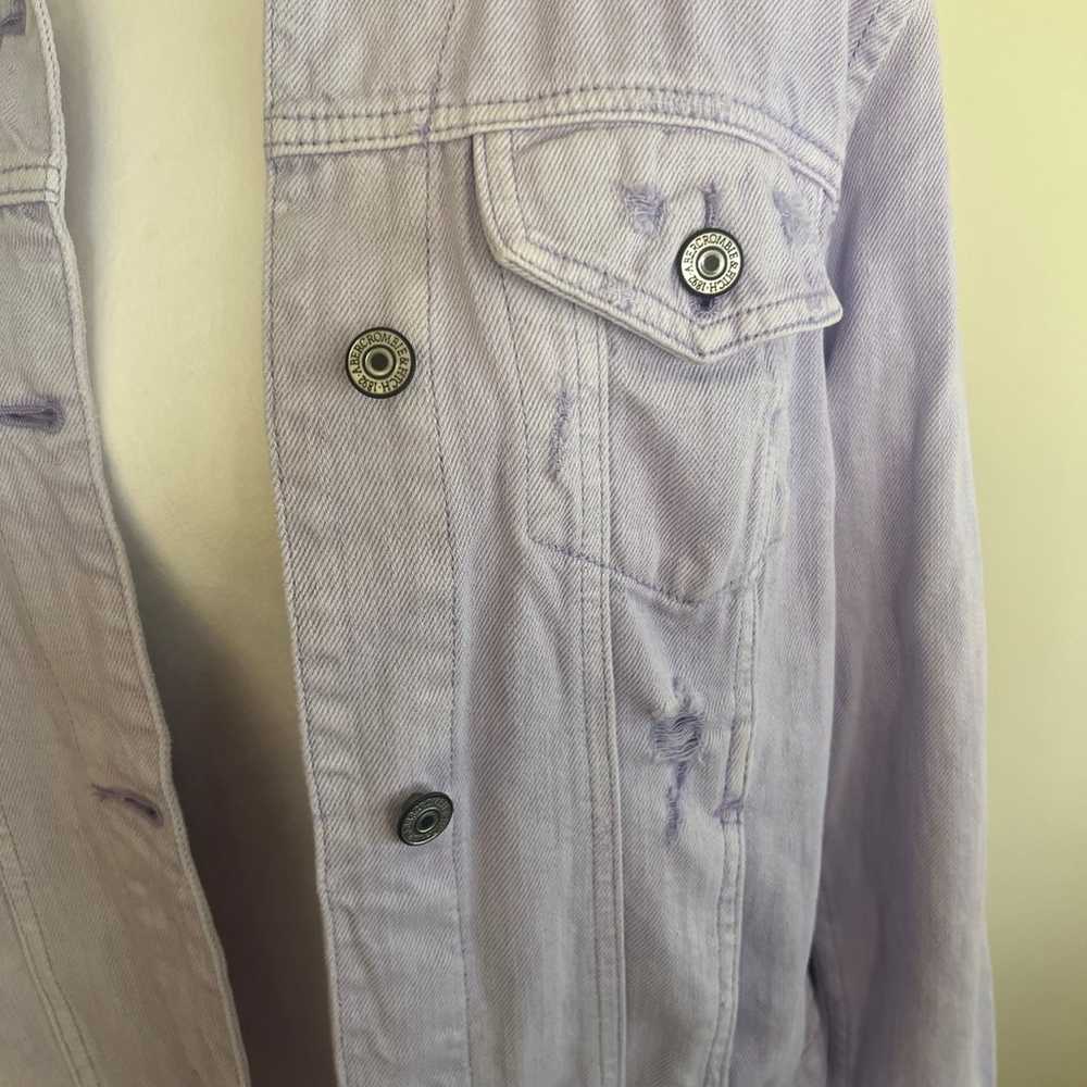 NWOT Abercrombie and Fitch Distressed Purple Jean… - image 2