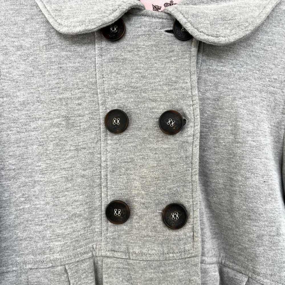 Juicy Couture Peacoat Jacket (M) Y2K Coat Hooded … - image 3