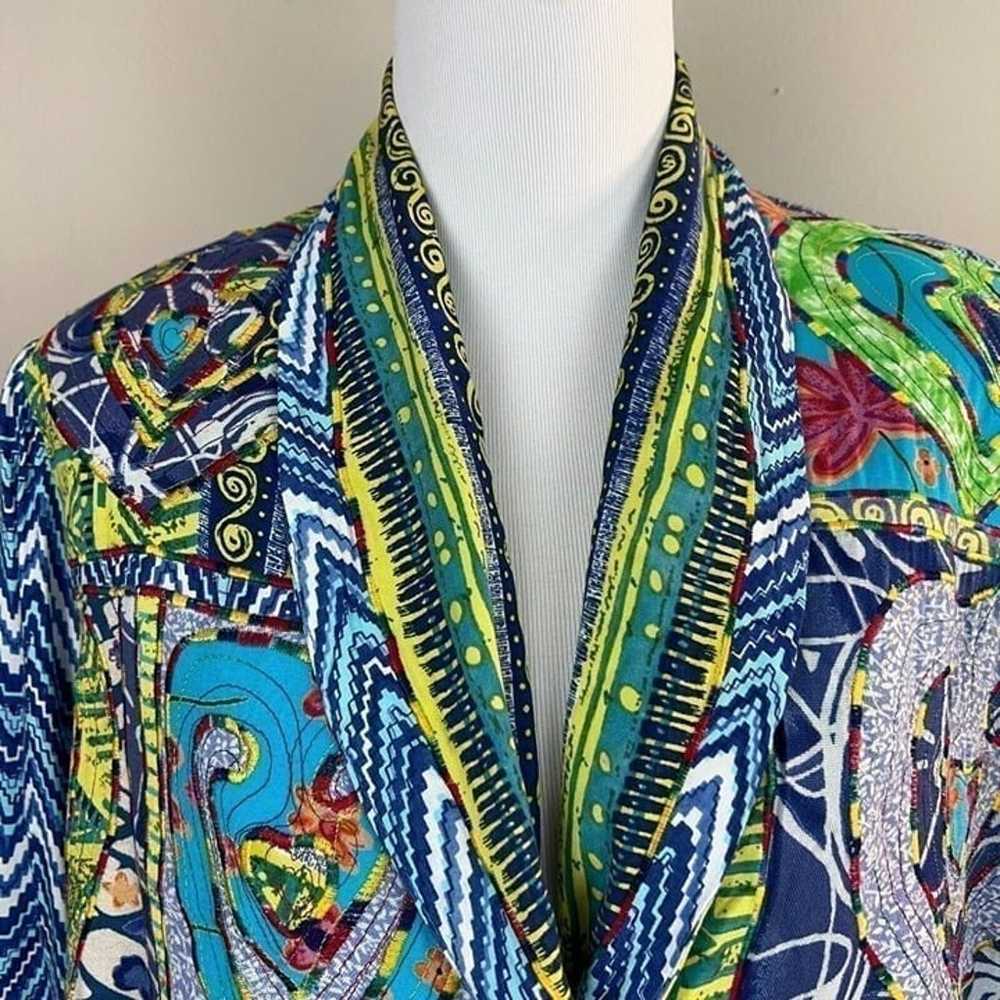 Sandy Starkman Jacket Medium Art To Wear Embroide… - image 2