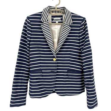 J Crew Womens Schoolboy Blazer Jacket Navy Stripe… - image 1