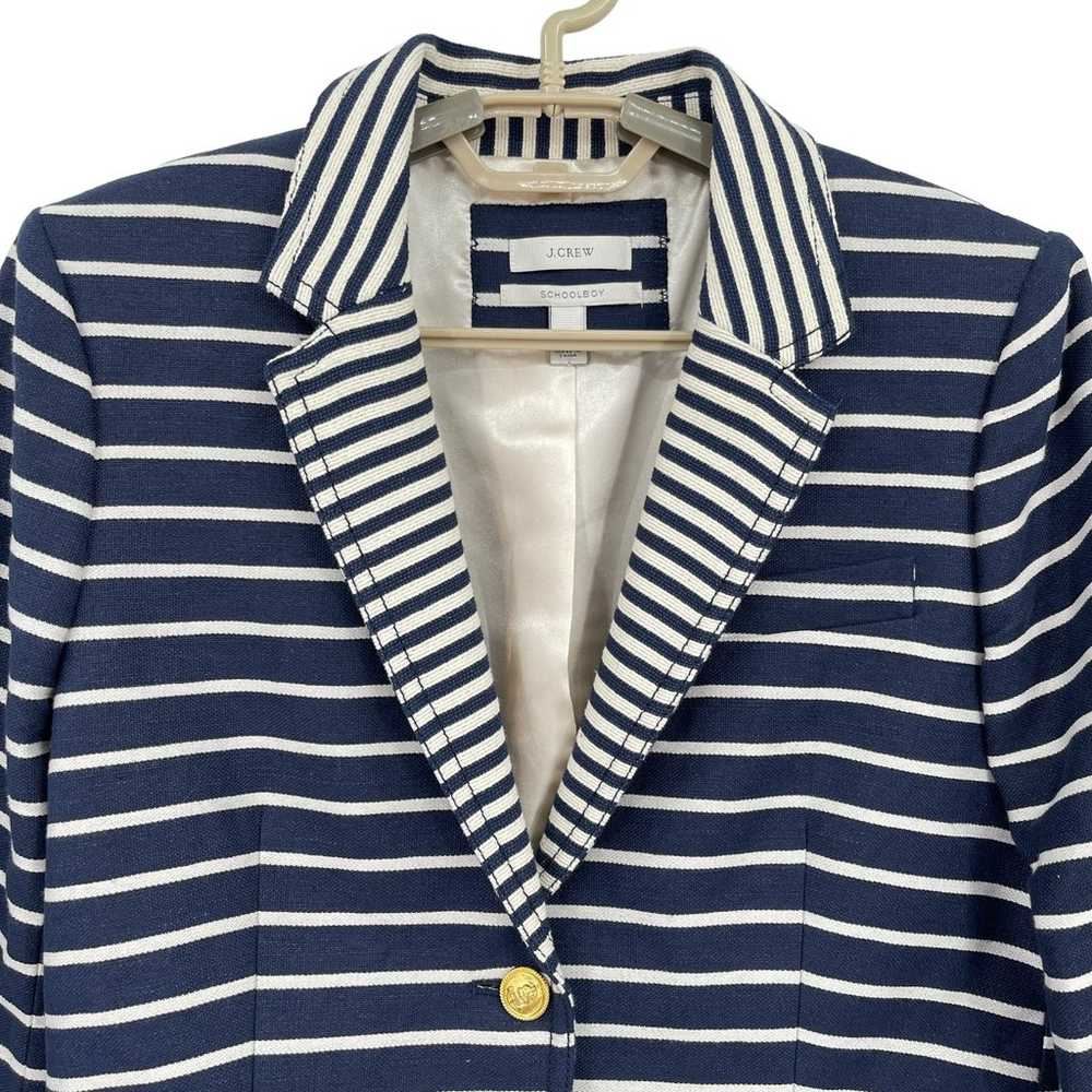 J Crew Womens Schoolboy Blazer Jacket Navy Stripe… - image 2