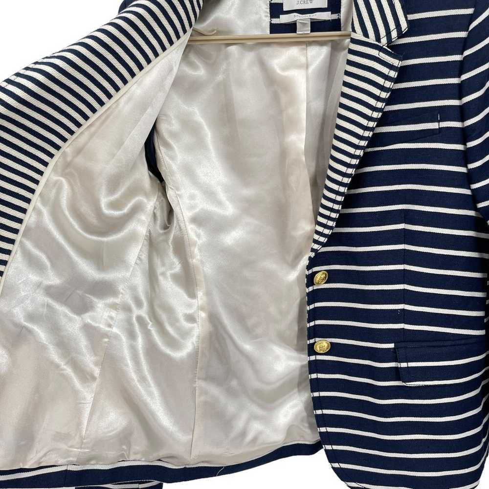 J Crew Womens Schoolboy Blazer Jacket Navy Stripe… - image 4