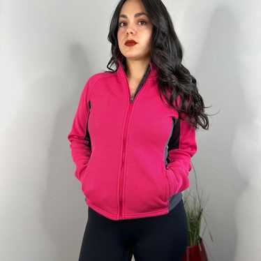 Spyder Pink & Gray Sweater Jacket - image 1