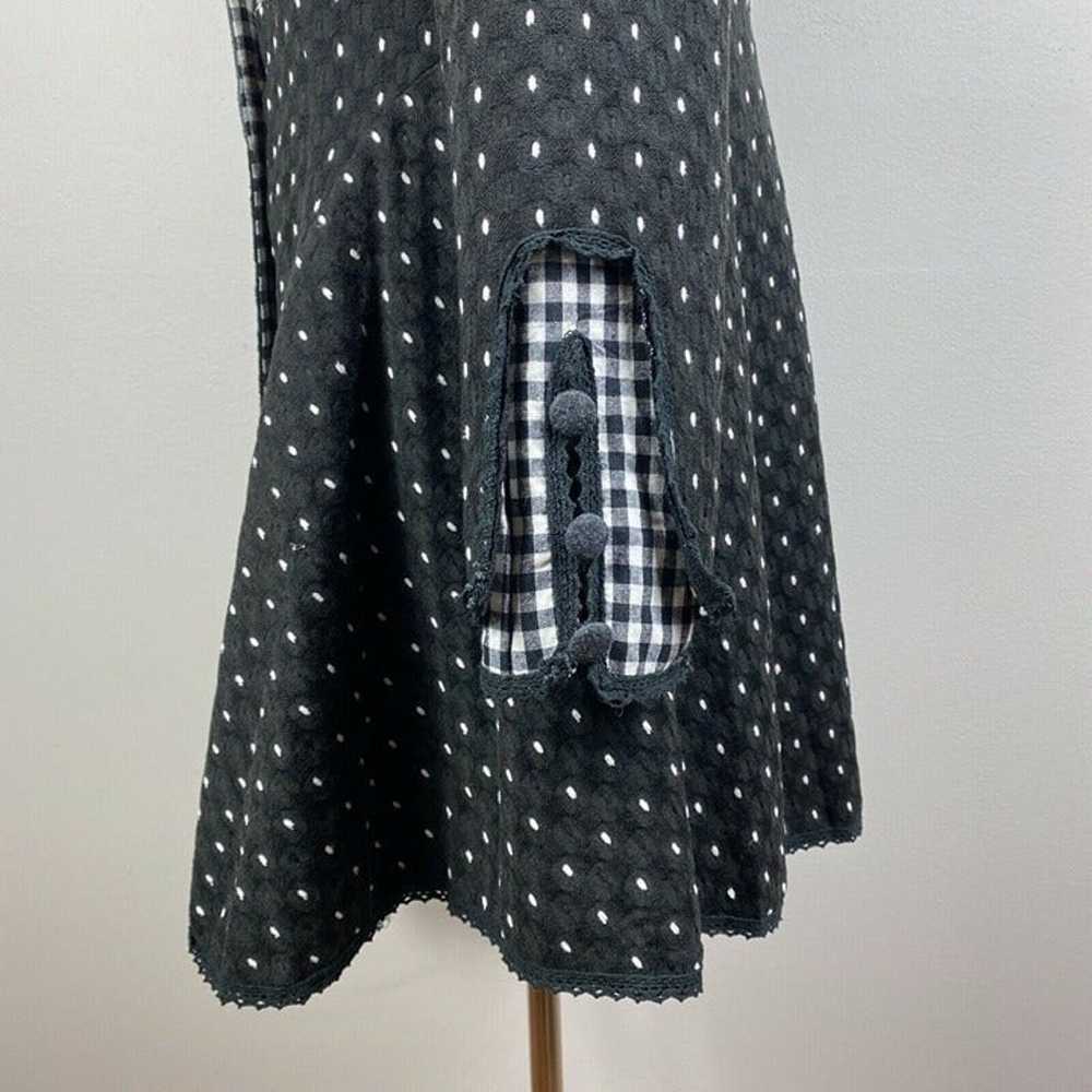 N By Nancy Skirted Jacket M Black White Gingham M… - image 5