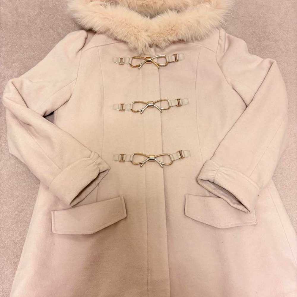 Roddy Spot Pink Duffle Coat with Ribbon - image 2