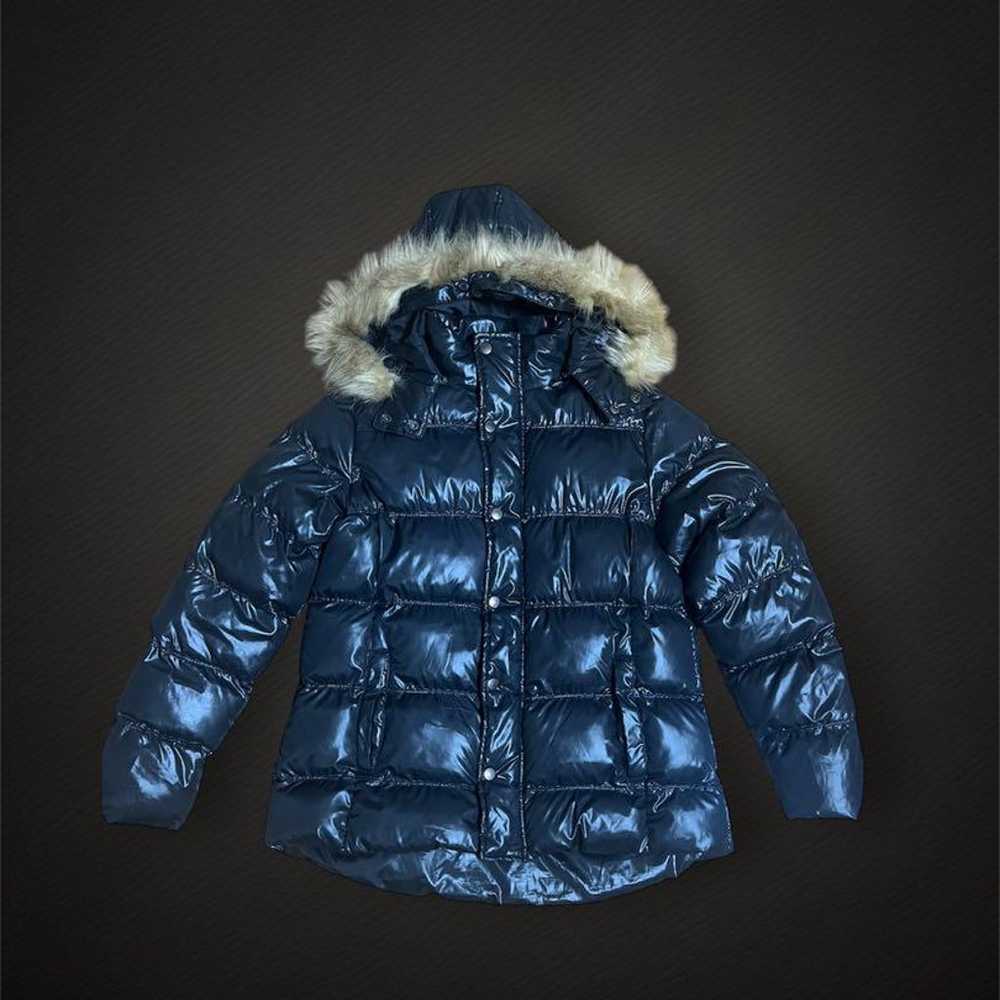 Faux down jacket, Y2K, short length, gal style, H… - image 1