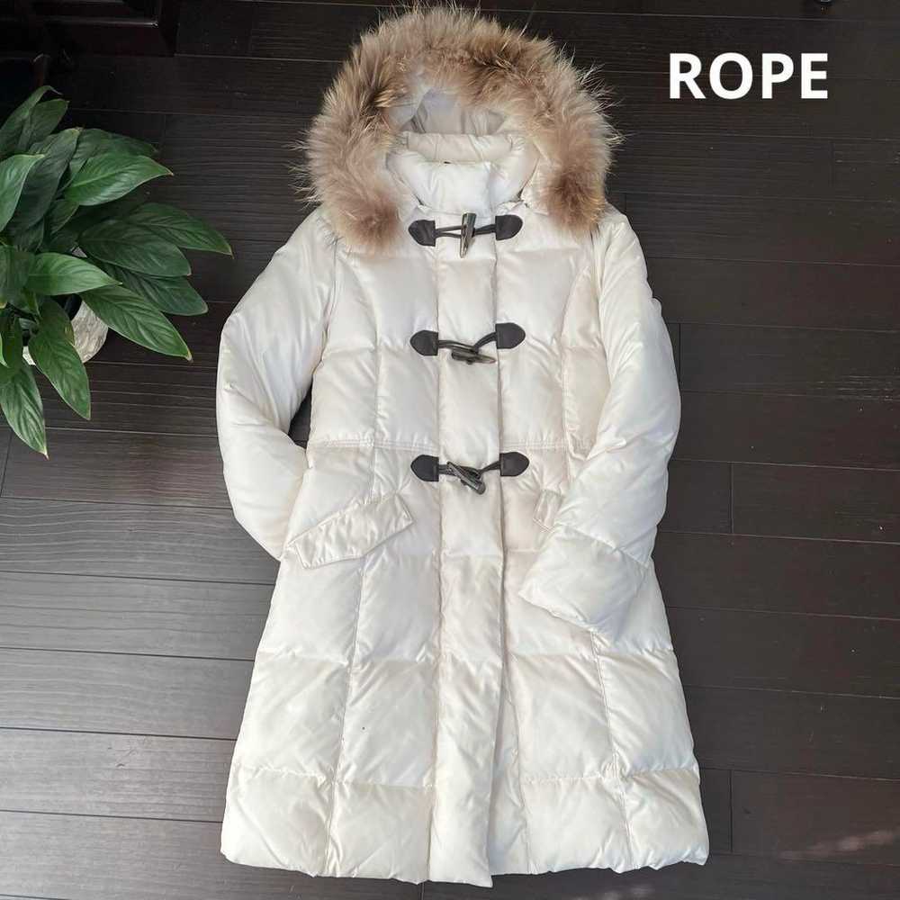 Down coat, size M, white, ROPE - image 1