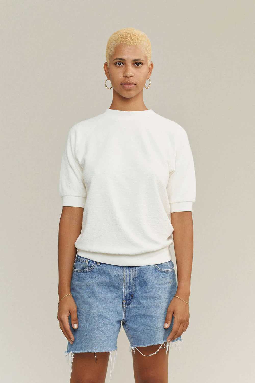 Jungmaven Short Sleeve Raglan Sherpa Sweatshirt - image 1