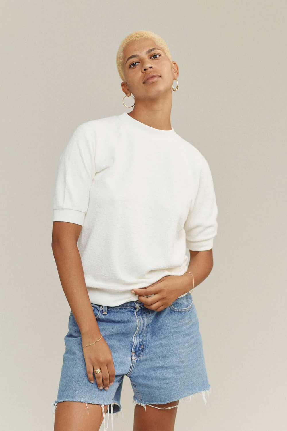 Jungmaven Short Sleeve Raglan Sherpa Sweatshirt - image 2