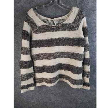 Free People Free People Striped Sweater Womens M … - image 1