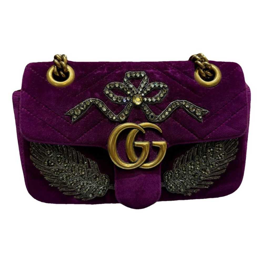 Gucci Marmont velvet crossbody bag - image 1