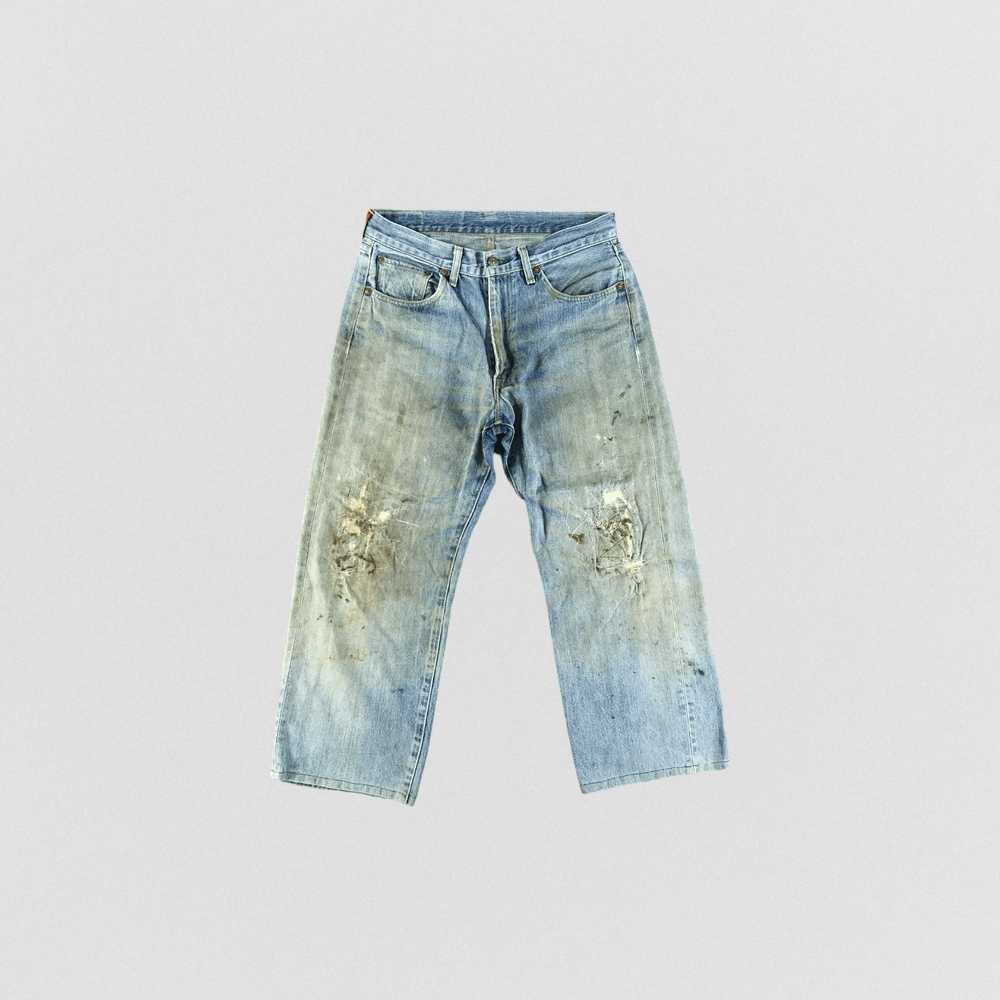 Levi's × Vintage 90s Vintage Dirty Red Loop Levis… - image 1