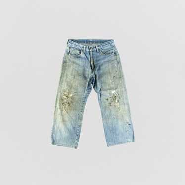 Levi's × Vintage 90s Vintage Dirty Red Loop Levis… - image 1