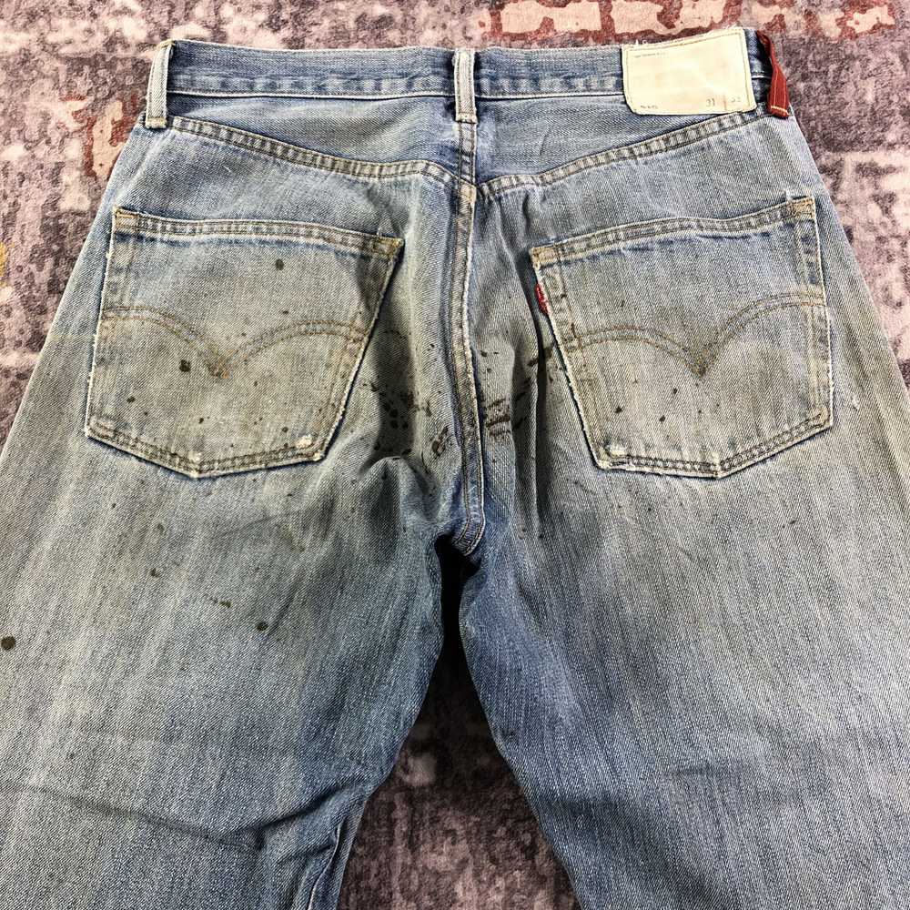 Levi's × Vintage 90s Vintage Dirty Red Loop Levis… - image 4