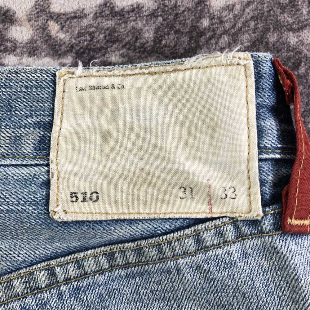 Levi's × Vintage 90s Vintage Dirty Red Loop Levis… - image 5