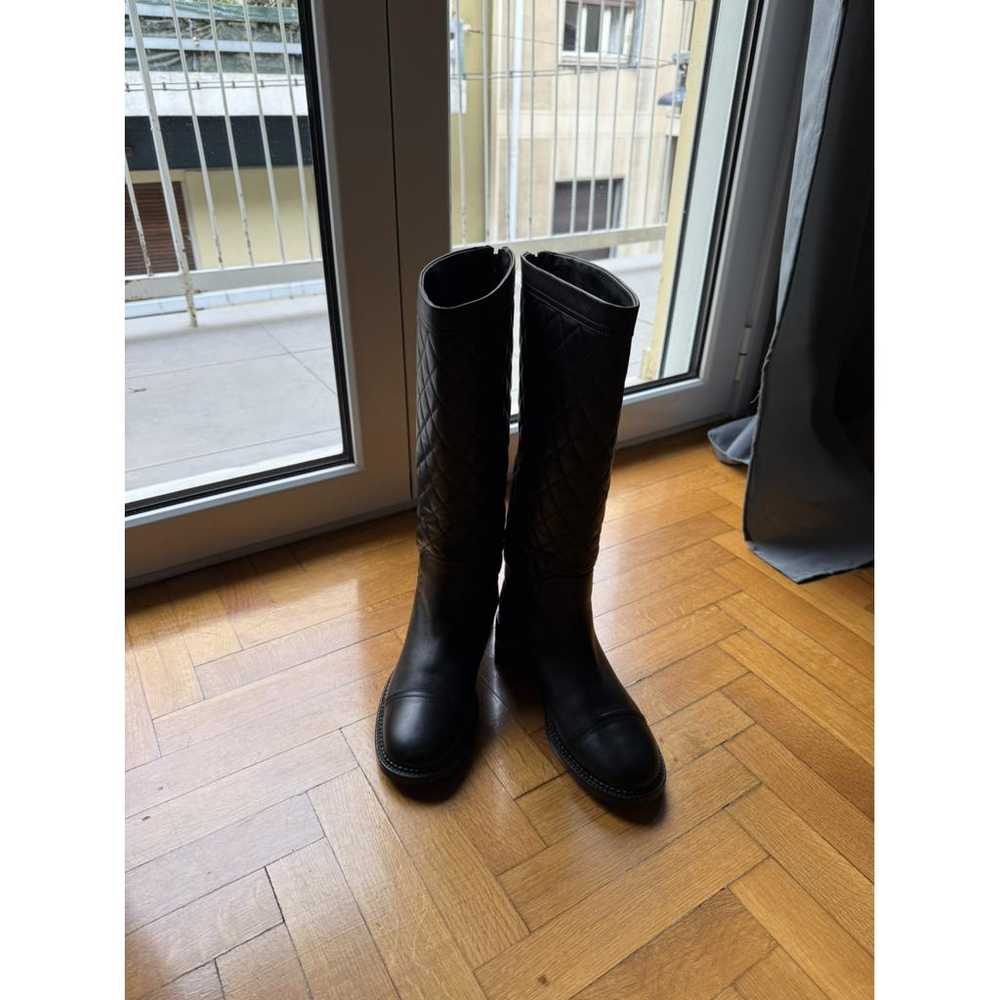 Chanel Leather snow boots - image 2