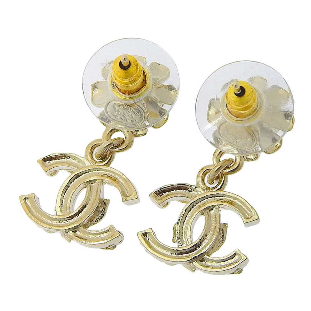 Chanel CHANEL Coco Mark Fake Pearl Earrings C22K - image 2