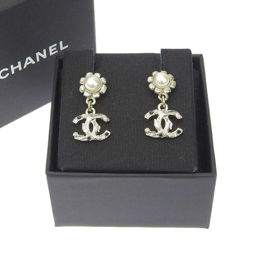 Chanel CHANEL Coco Mark Fake Pearl Earrings C22K - image 5