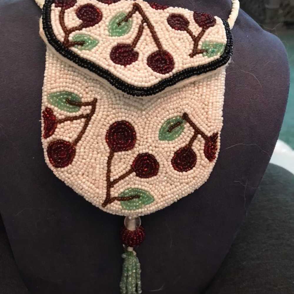 Vintage beaded mini purse - image 3